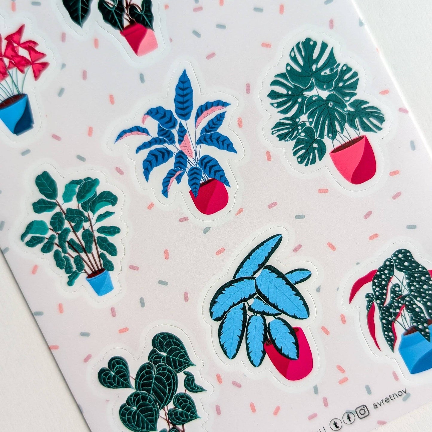 Planche de stickers - Plant lover