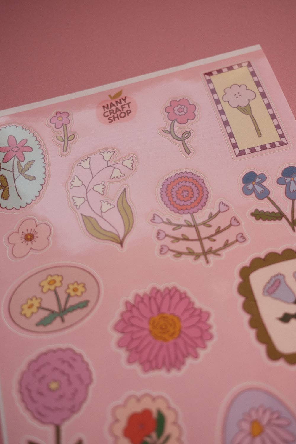 Planche de stickers - Fleurs Dessins