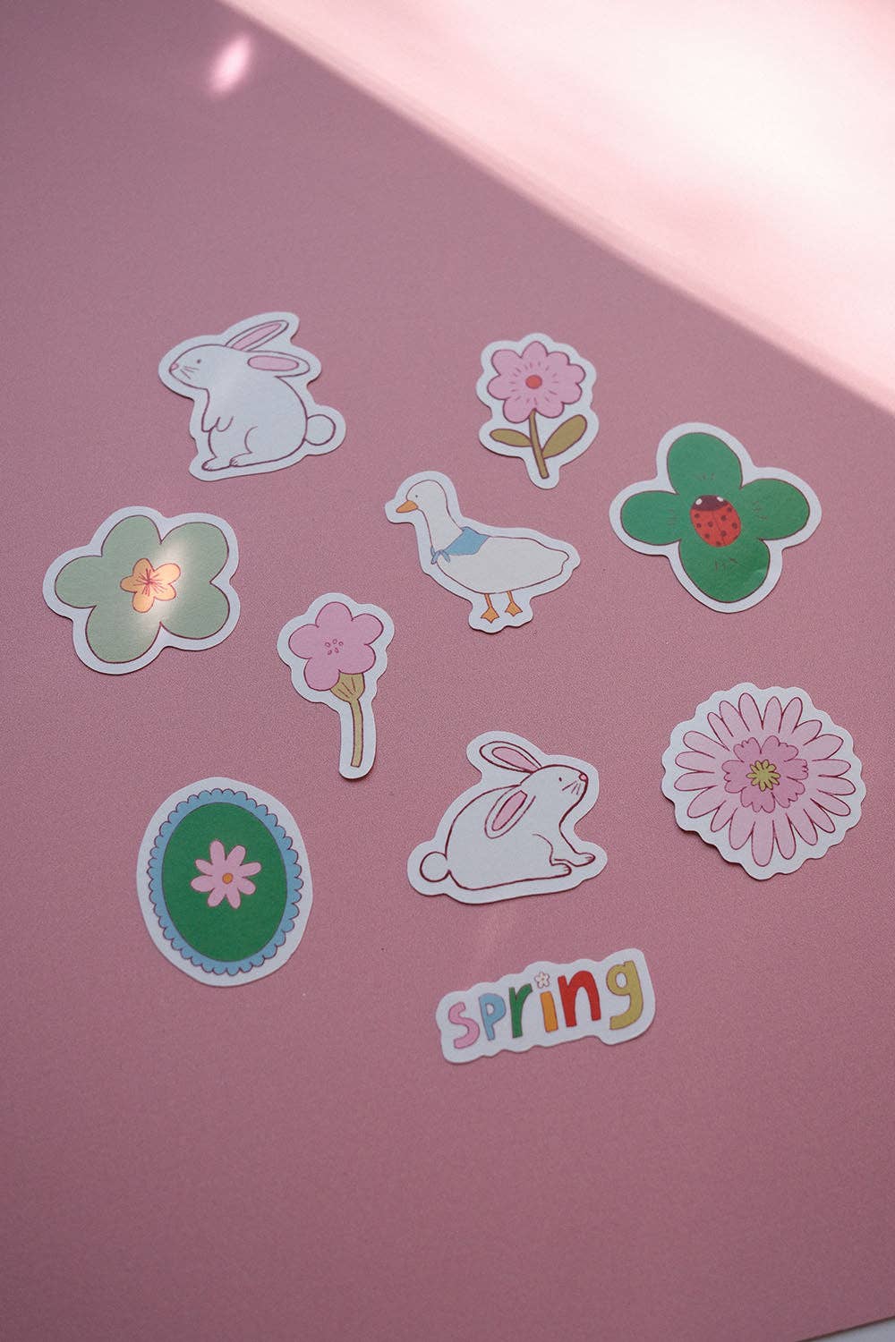 Lot 10 mini stickers - Printemps