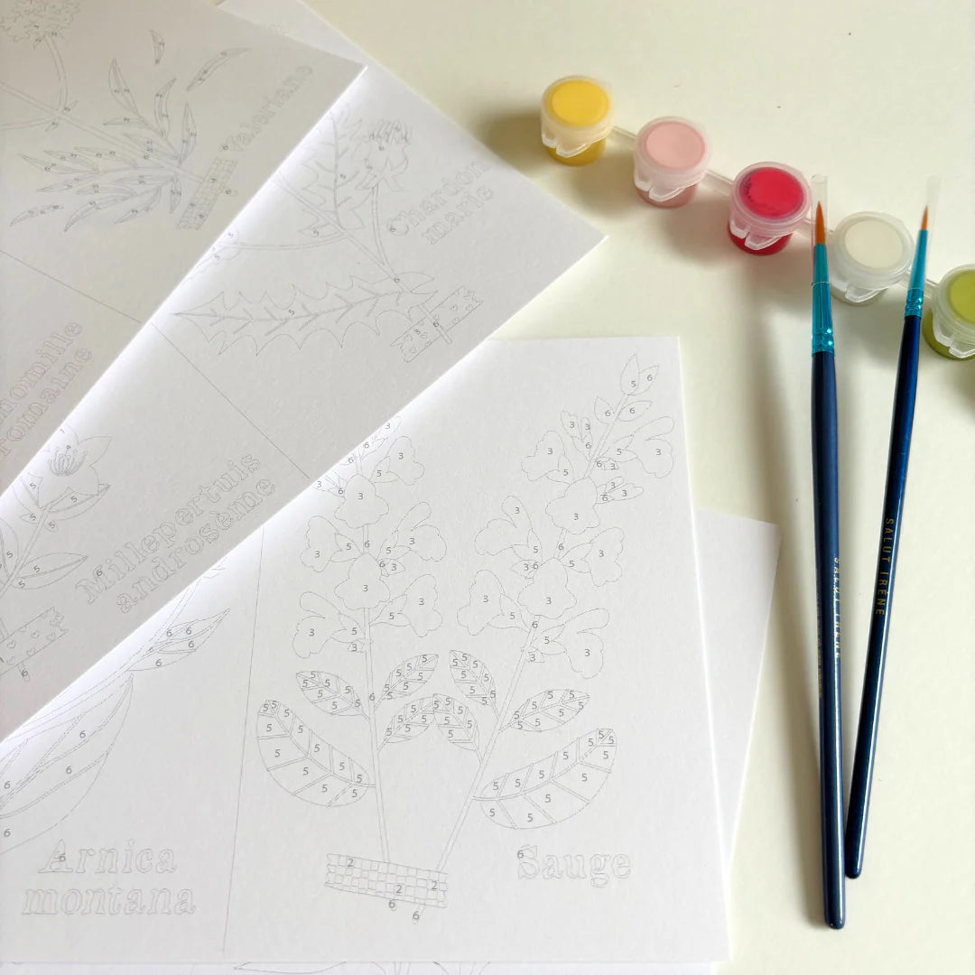 Peinture sur numéros - Cueillettes