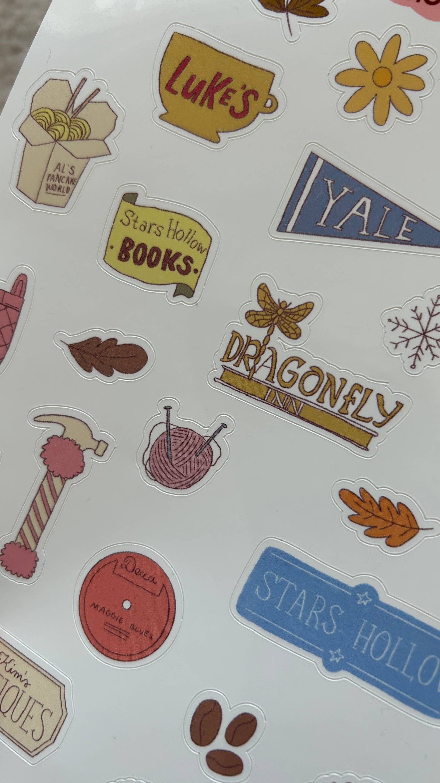Planche de stickers - Gilmore Girl