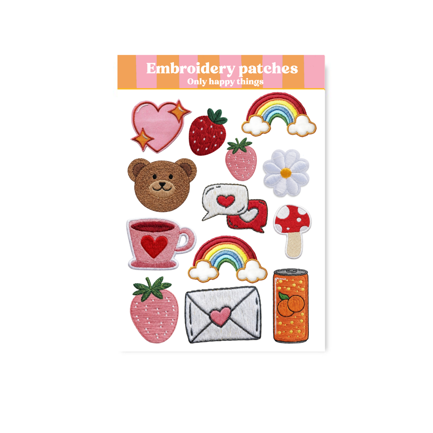 Planche de stickers - Patchs brodés