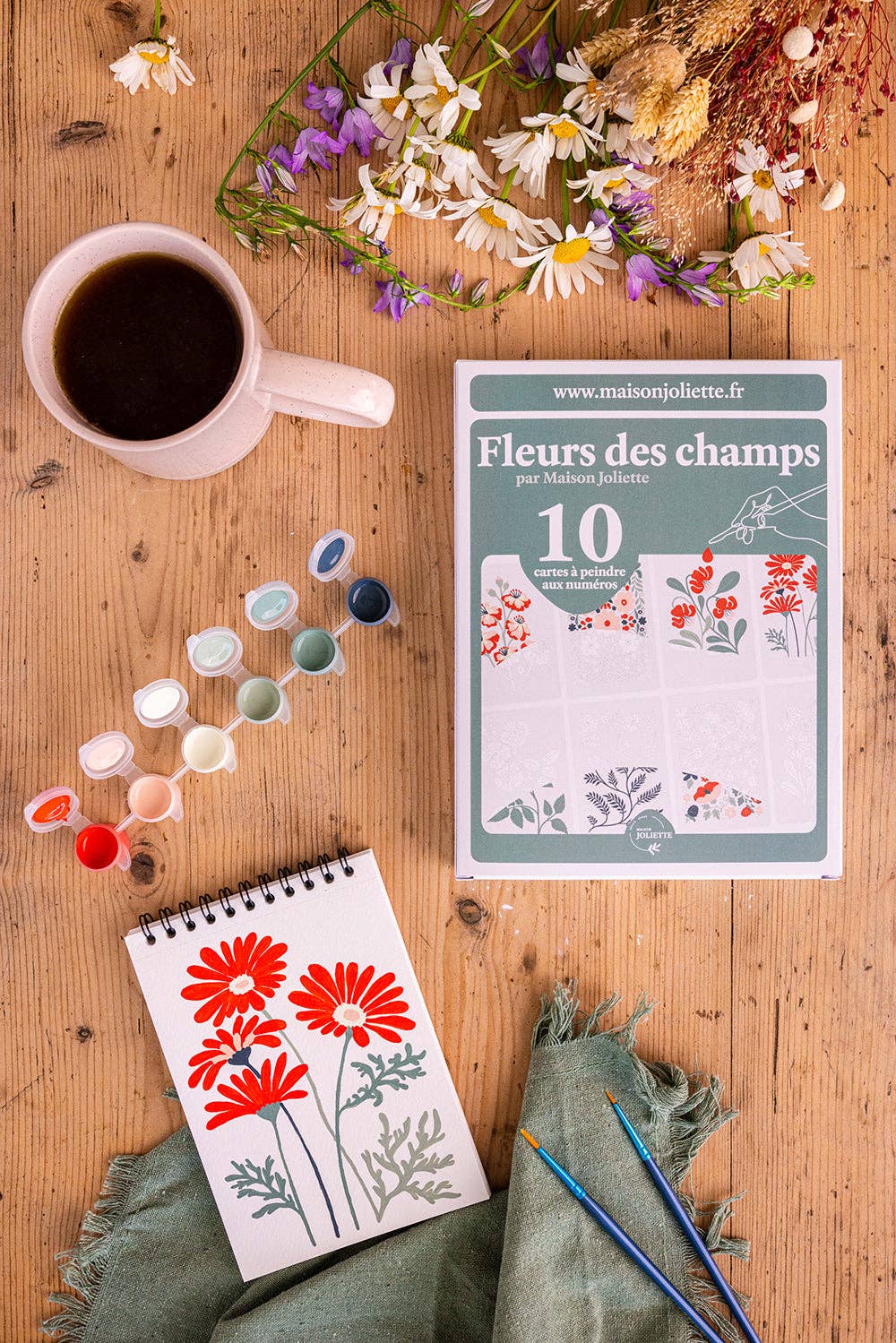 Peinture aux numéros - Fleurs des champs