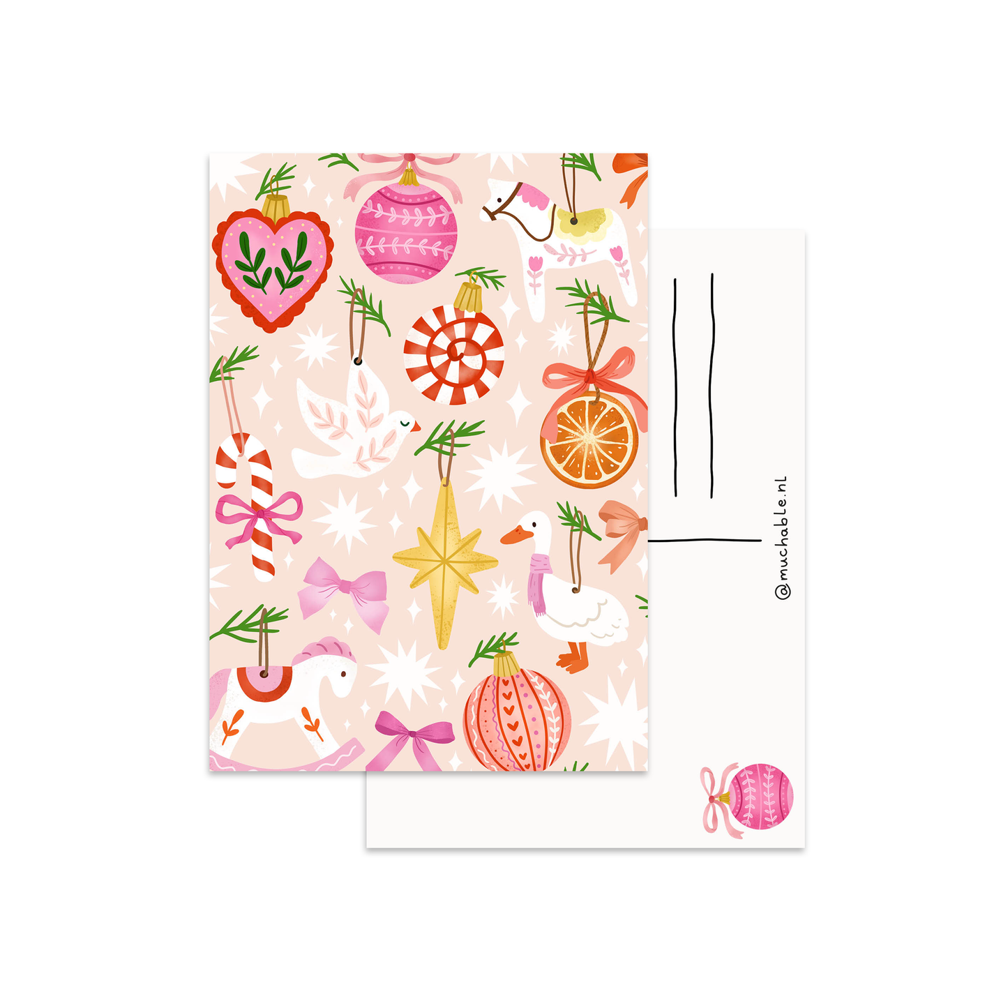 Carte - Ornements mignons