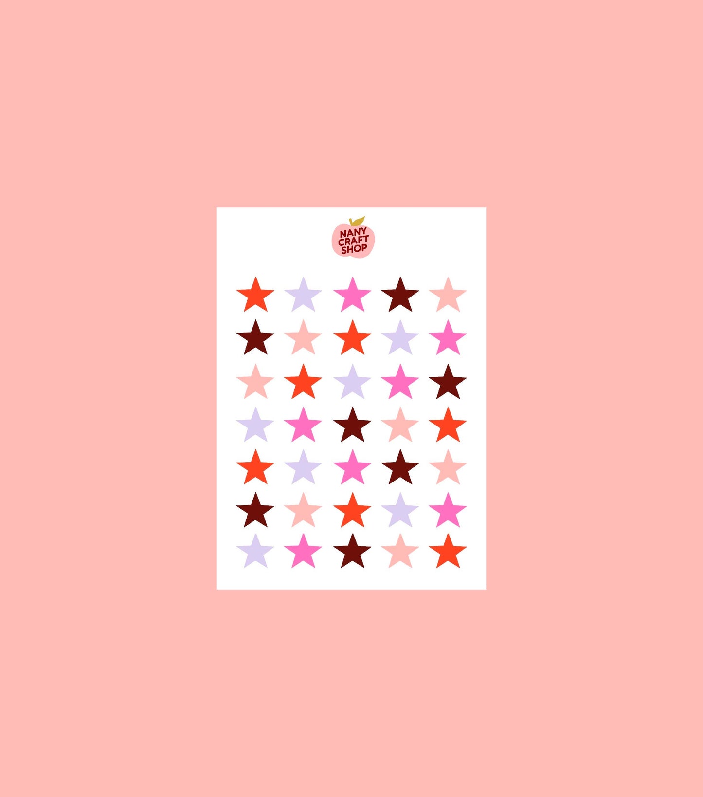 Planche de stickers - Étoiles