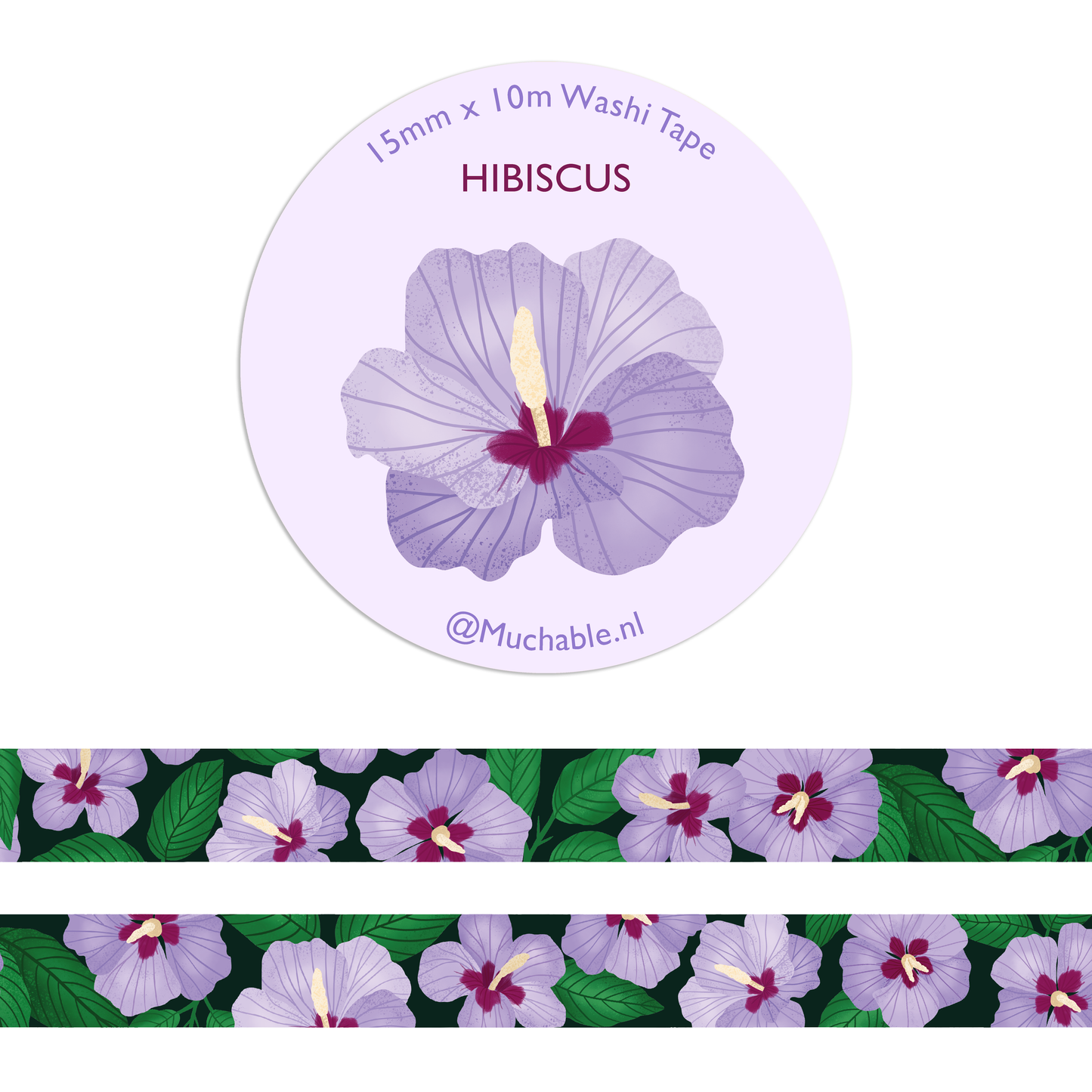 Washi Tape - Hibiscus