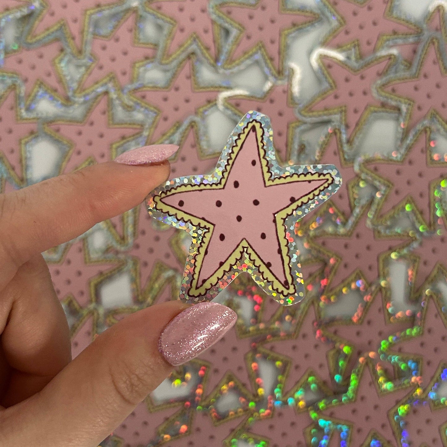 Sticker - Étoiles à Pois