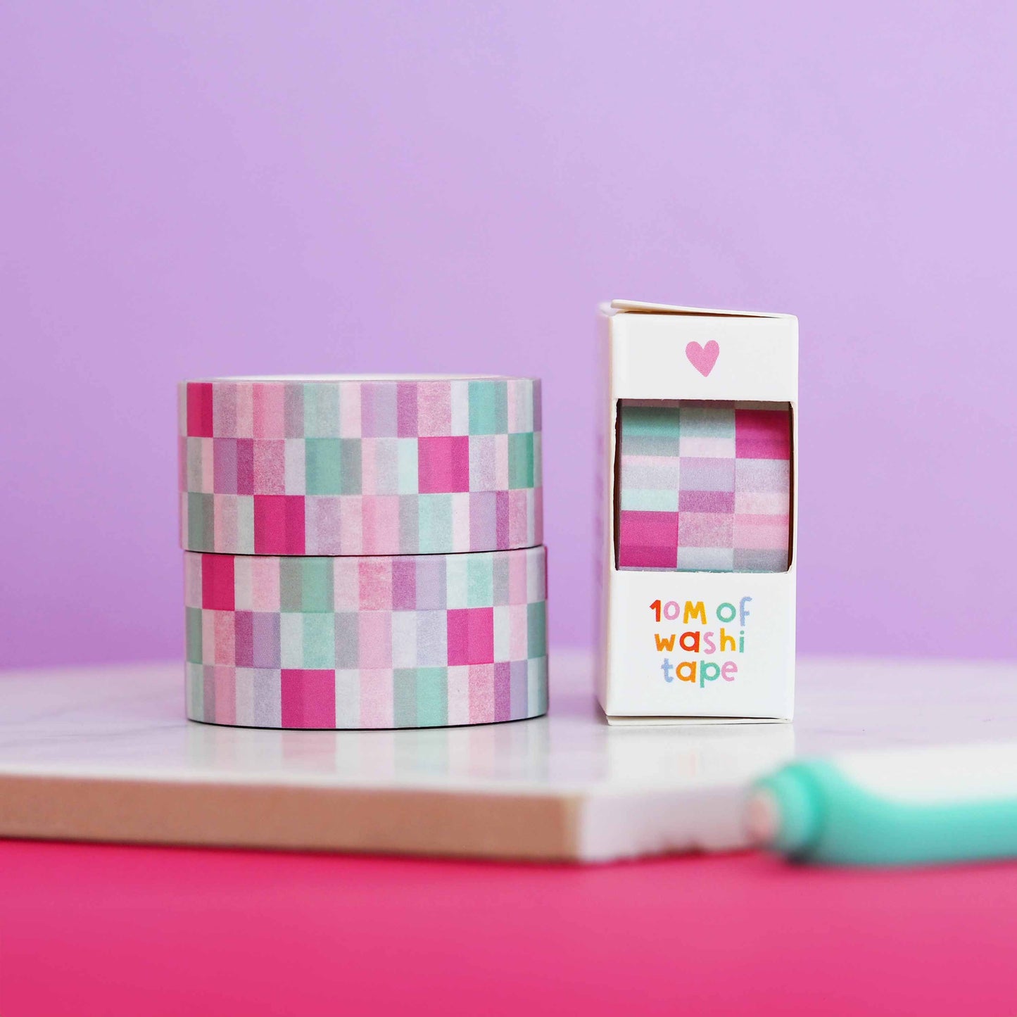 Washi Tape - Damier pastel