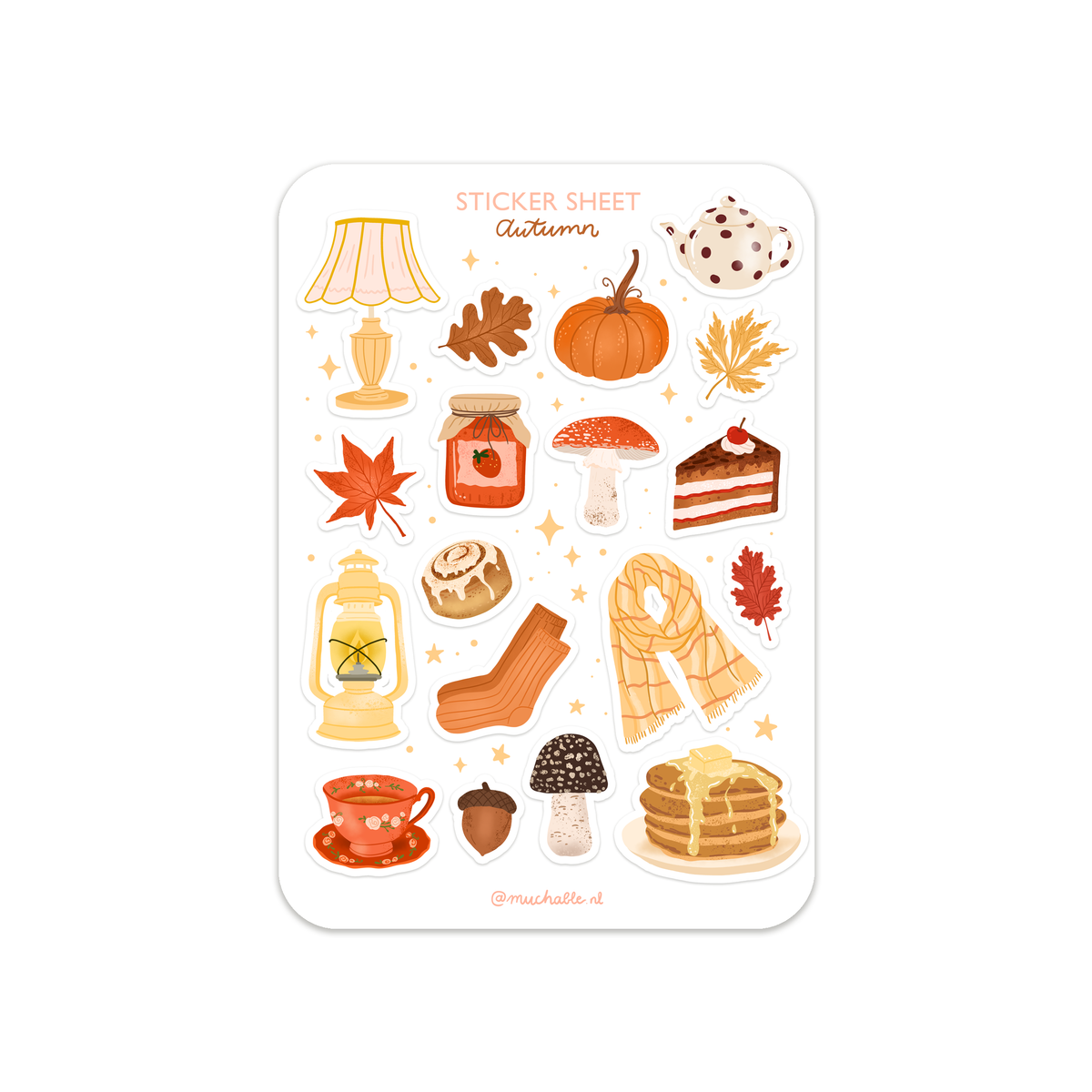 Planche de stickers - Motifs d'Automne