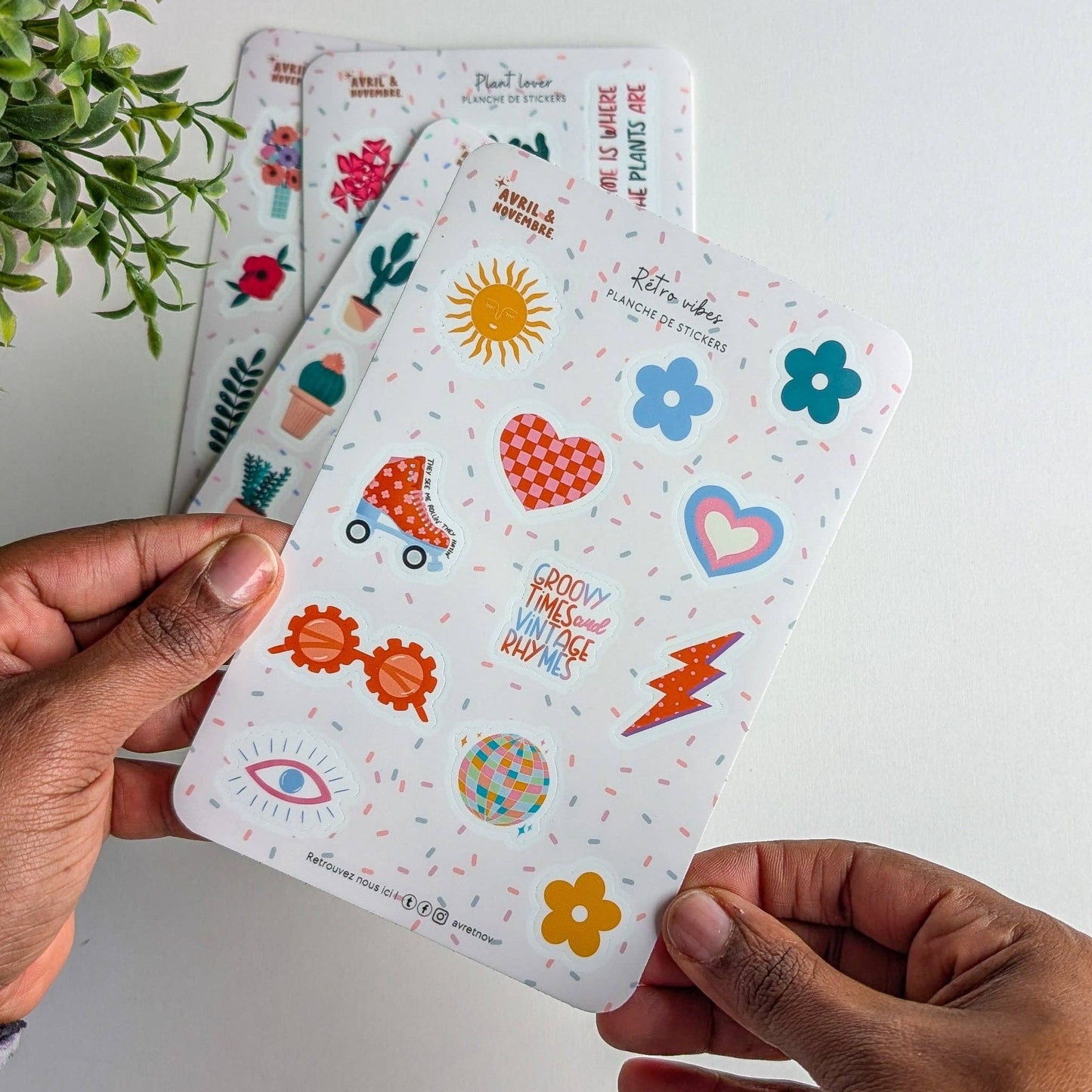 Planche de stickers - Rétro