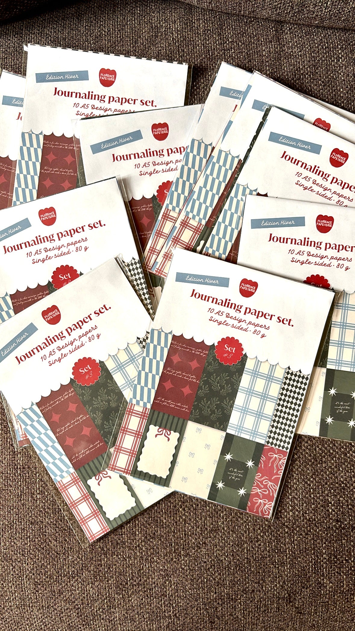 Scrapbook Paper - Set hiver