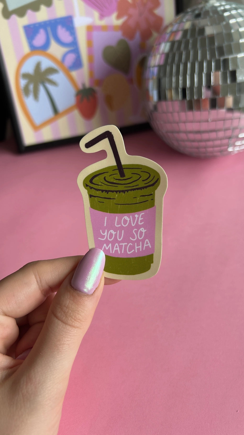 Sticker - I Love You So Matcha