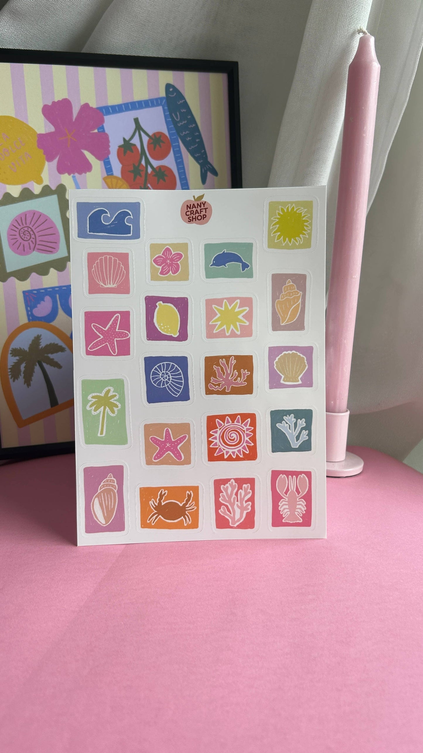 Planche de stickers - Summer love