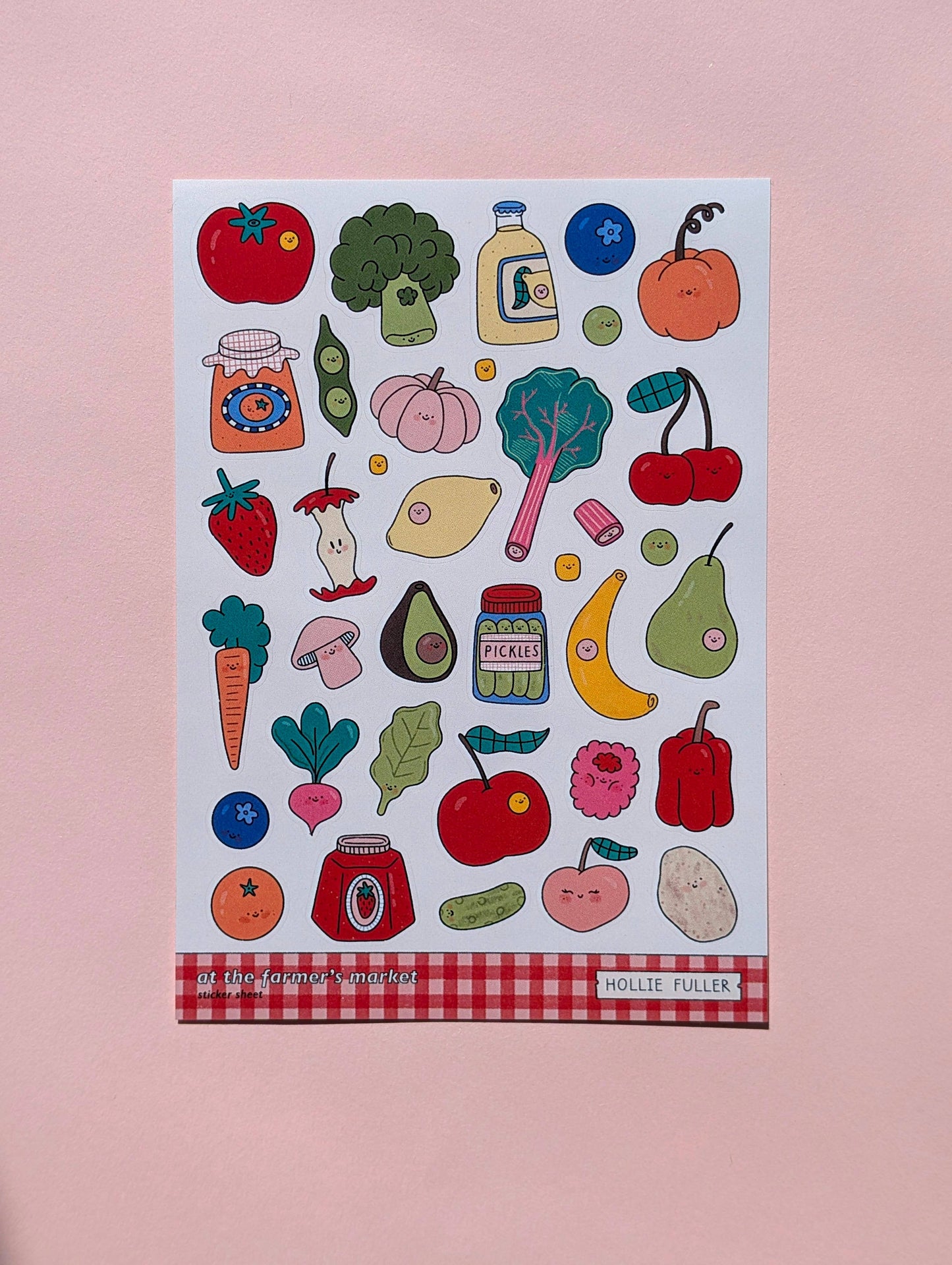 Planche de stickers - Au marché fermier