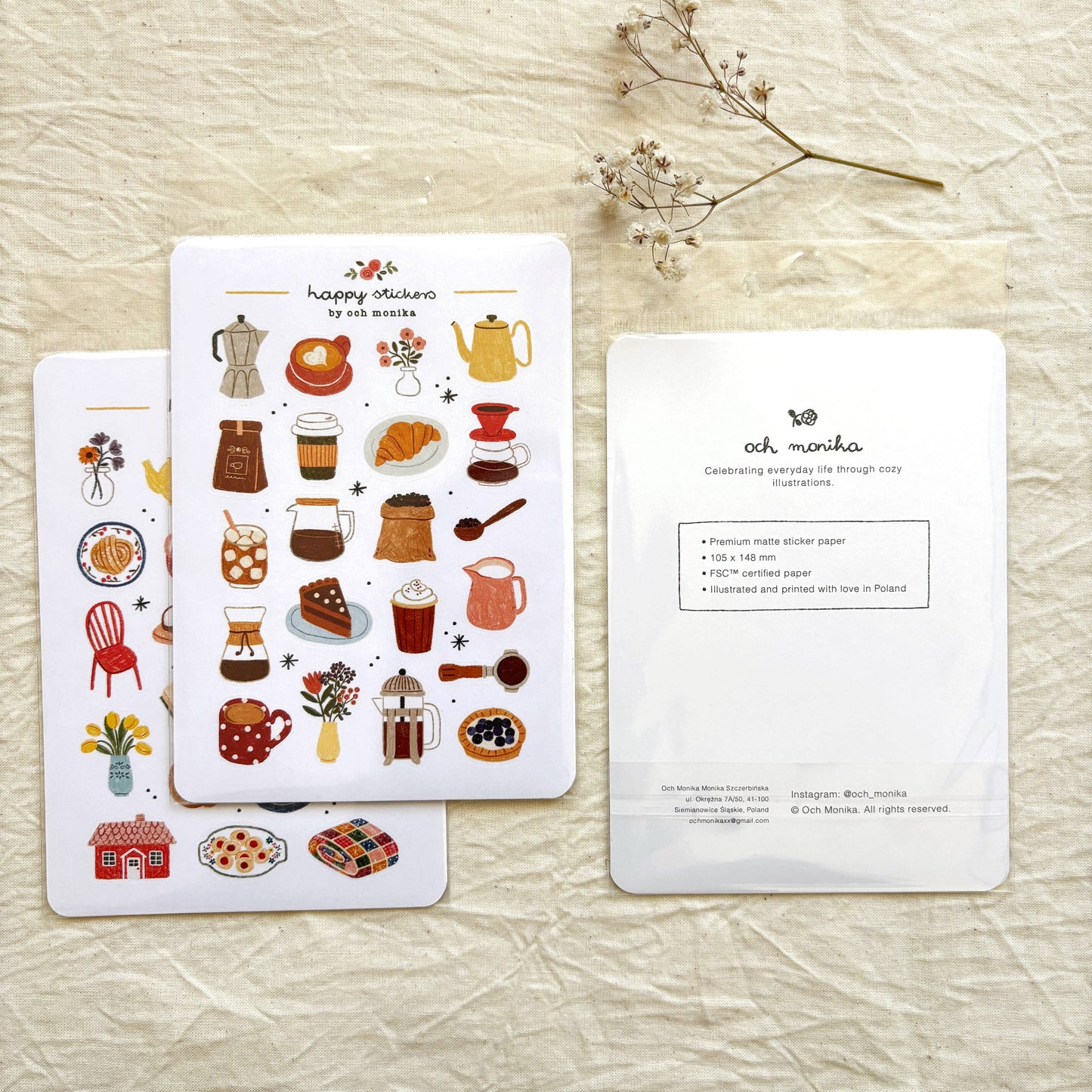 Planche de stickers - Floral