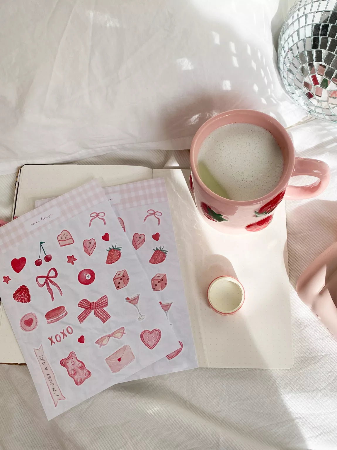 Planche de stickers - Girly Journaling