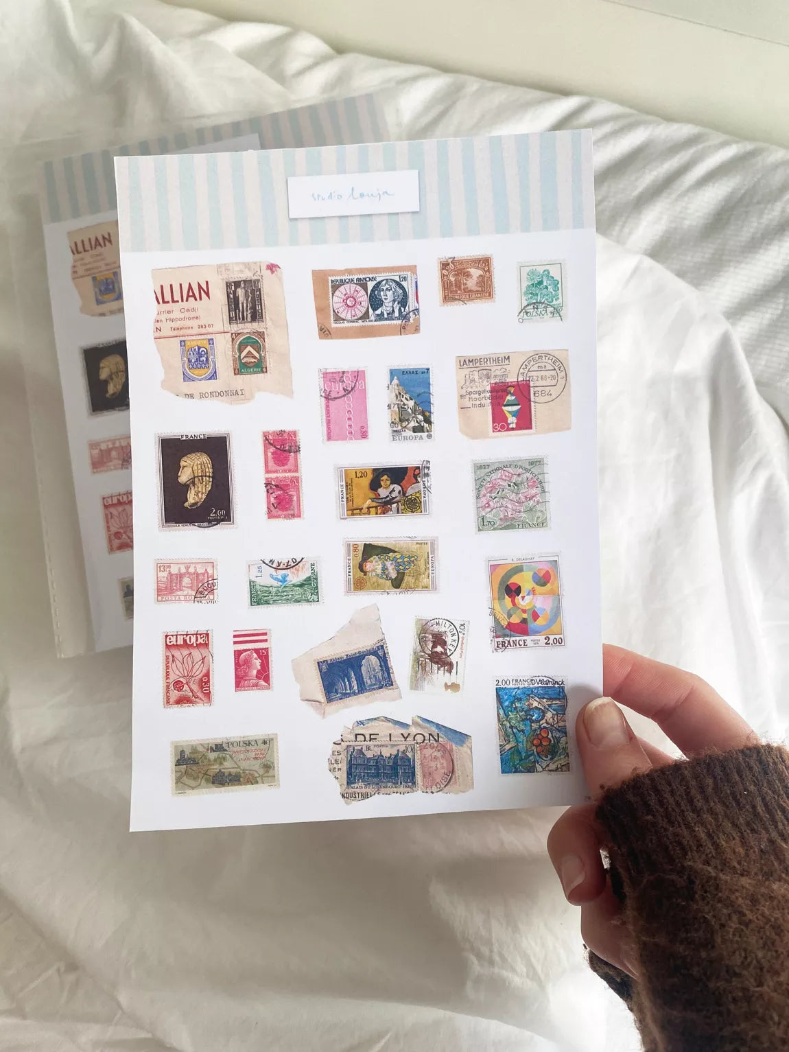 Planches de stickers - Timbres du monde