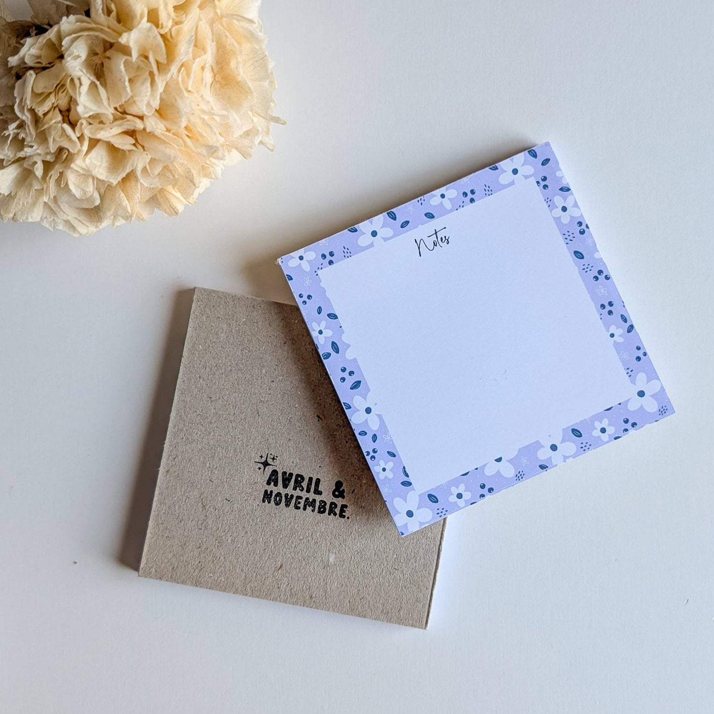 Lot de 2 Bloc-Notes - Fleurs Violettes
