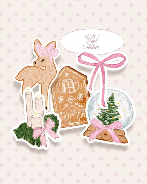 Lot de stickers - Cozy Christmas