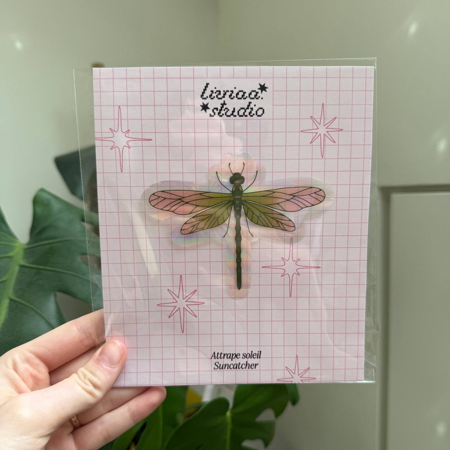 Sticker Sun Catcher - Libellule