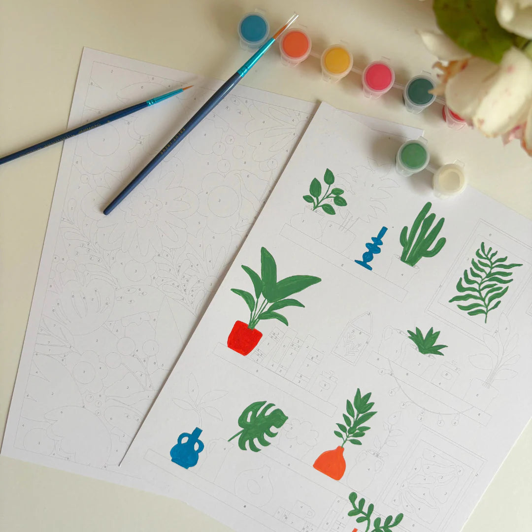 Peinture sur numéros - Jardins