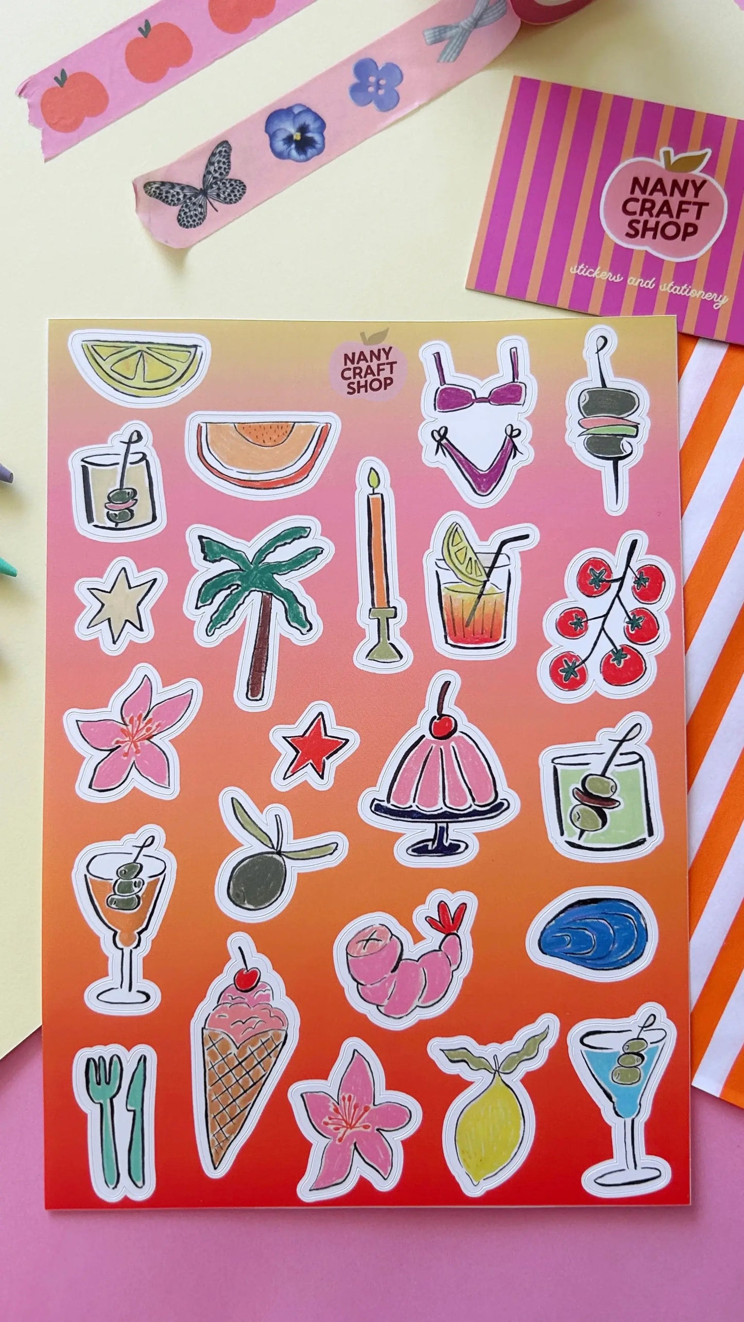 Planche de stickers - Dolce vita
