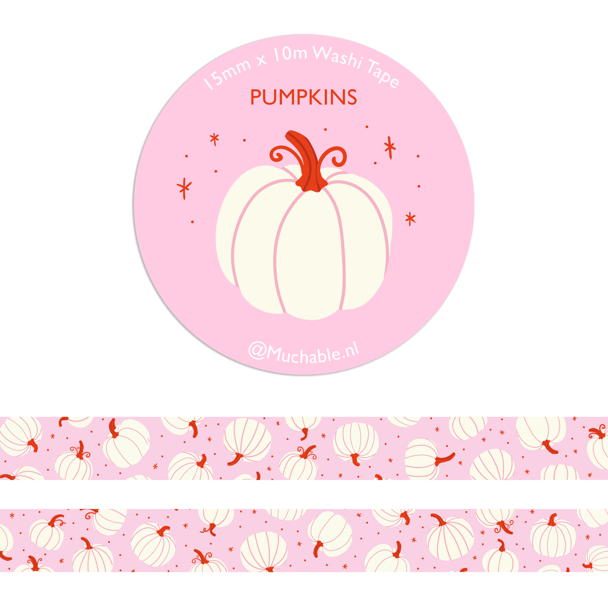 Washi Tape - Citrouilles d'Automne