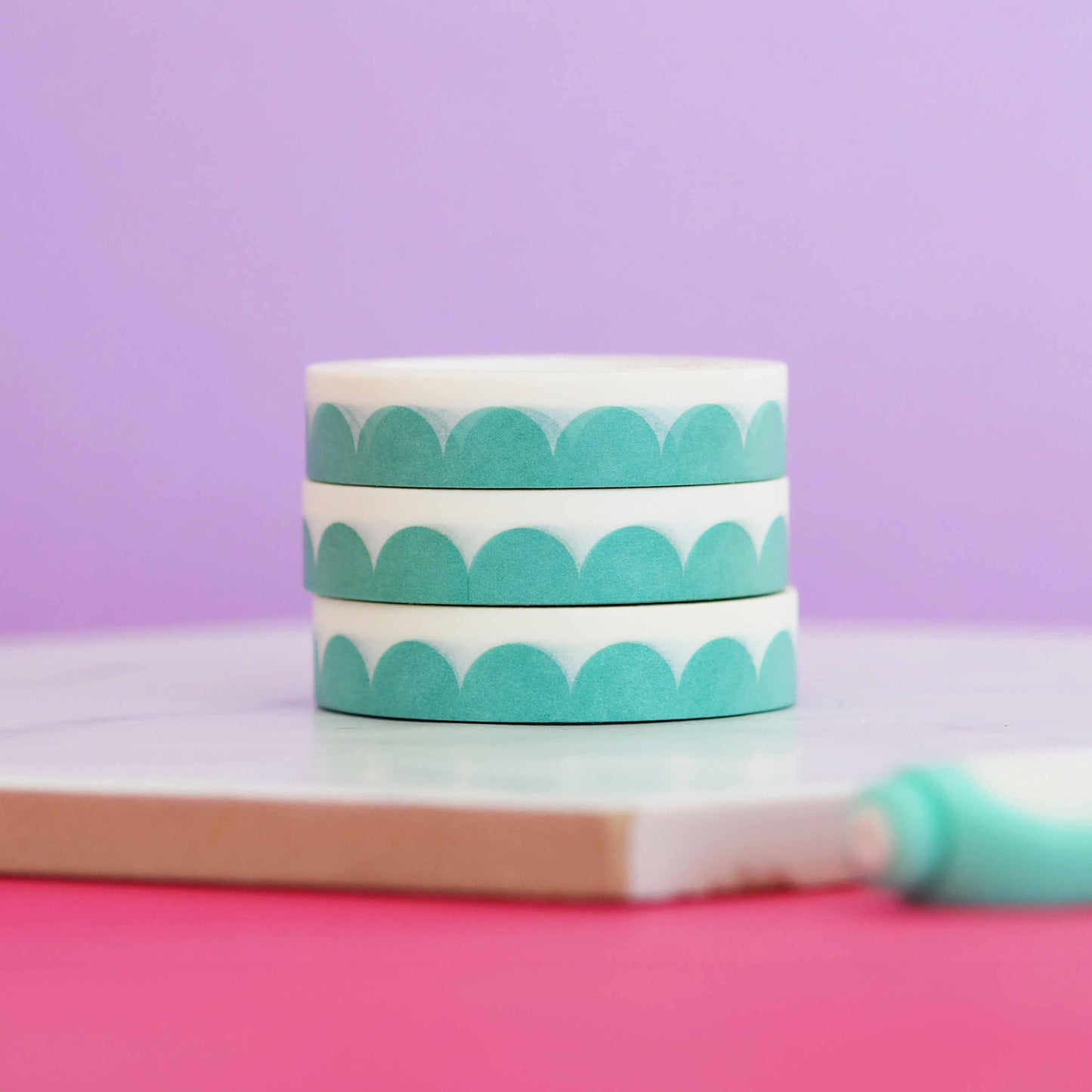 Washi Tape - Vagues Turquoises