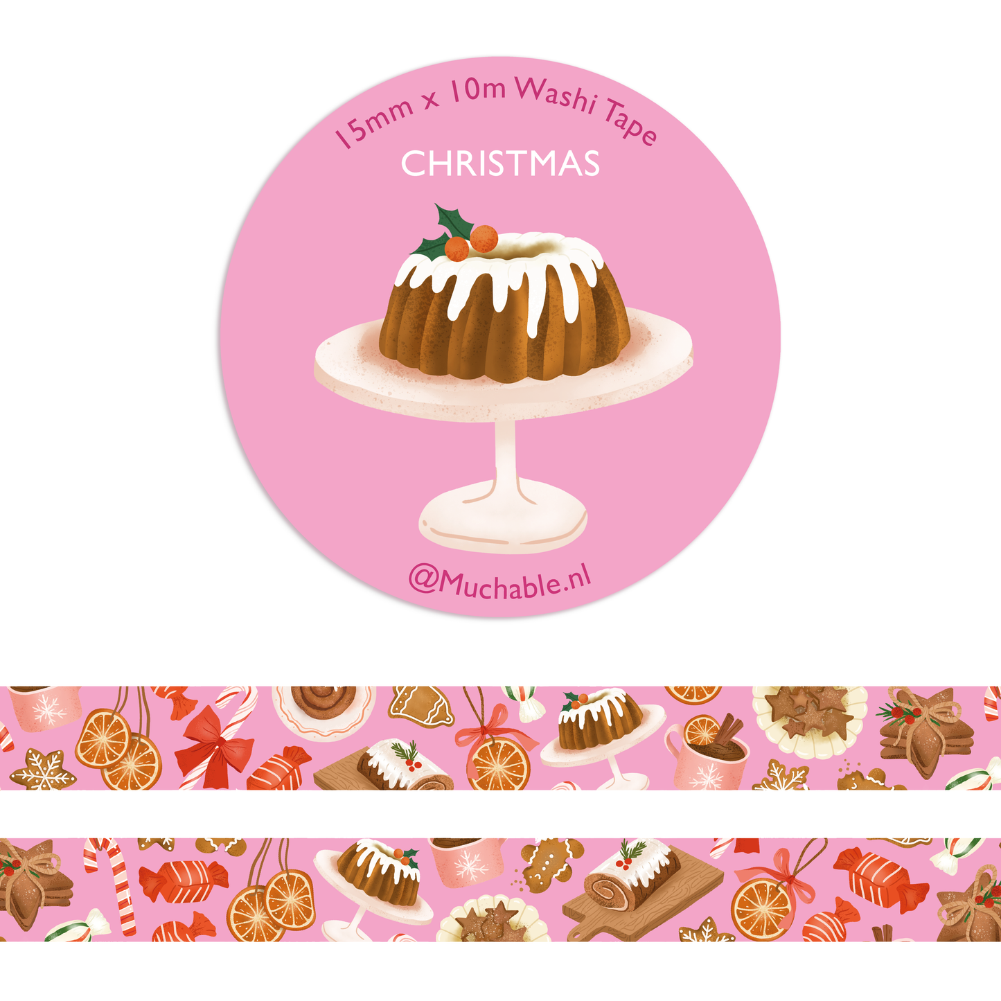 Washi Tape - Biscuits de Noël