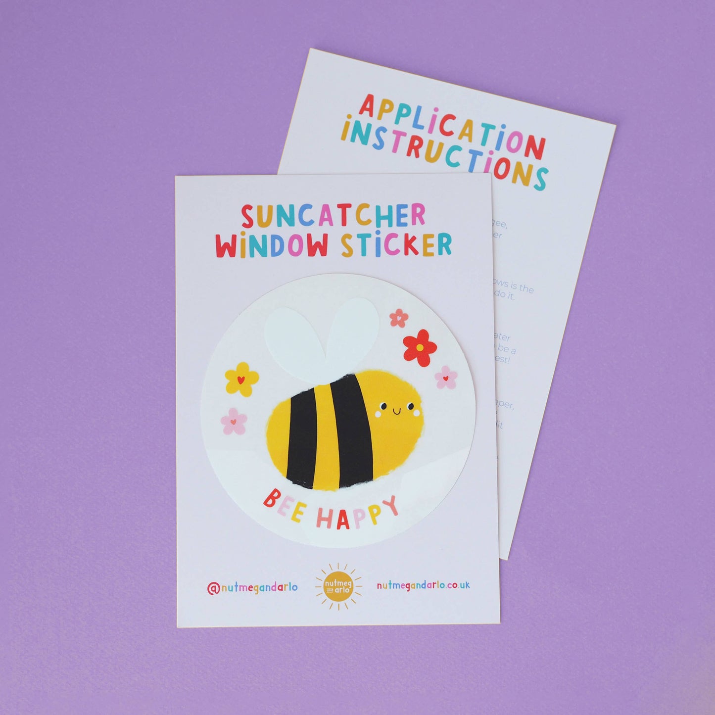 Sticker Sun catcher - Bee Happy