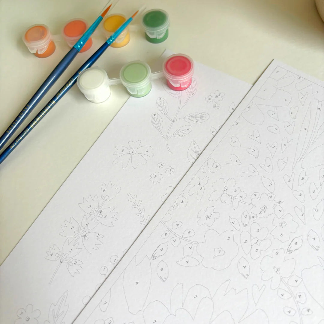 Peinture sur numéros - Petites fleurs sauvages