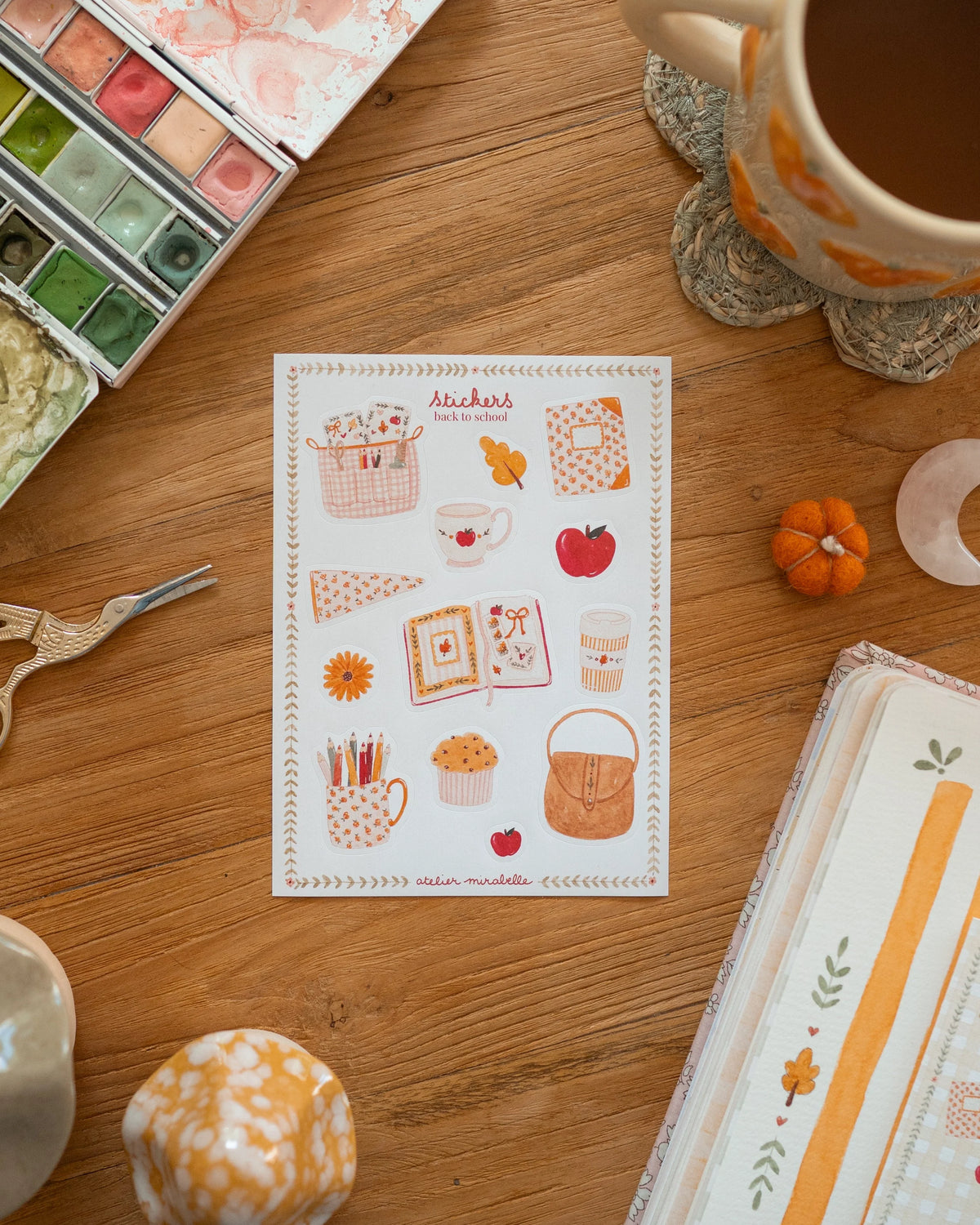 Planche de stickers - Back to school