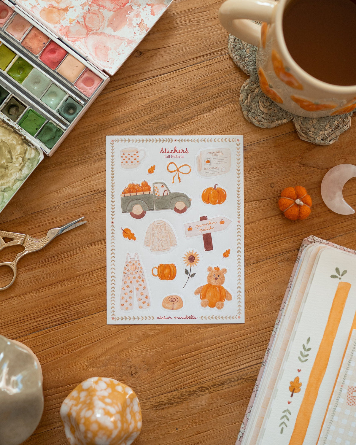 Planche de stickers - Fall Festival