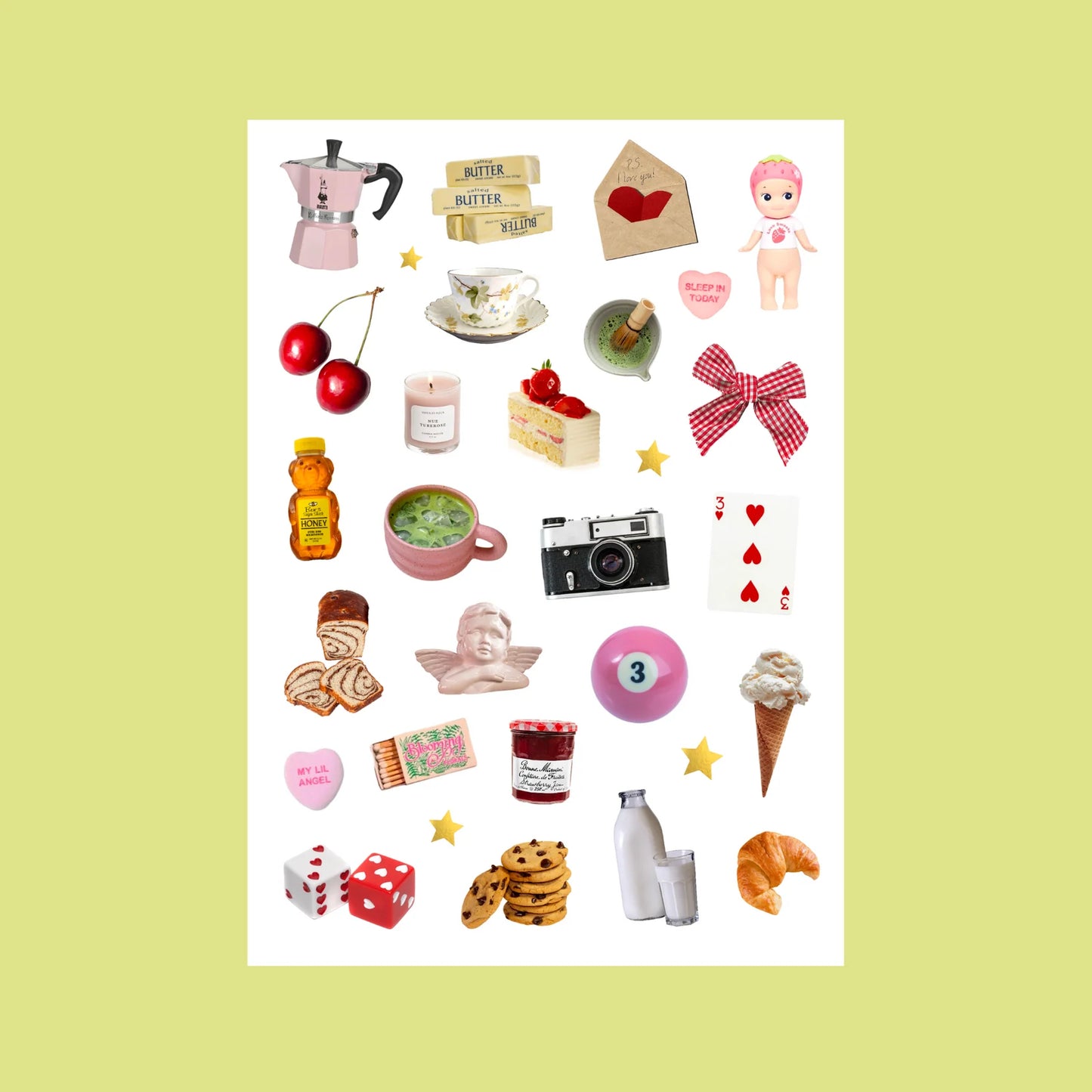 Planche de stickers - Breakfast