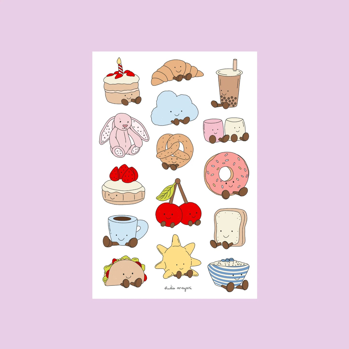 Planche de stickers - Jellycat