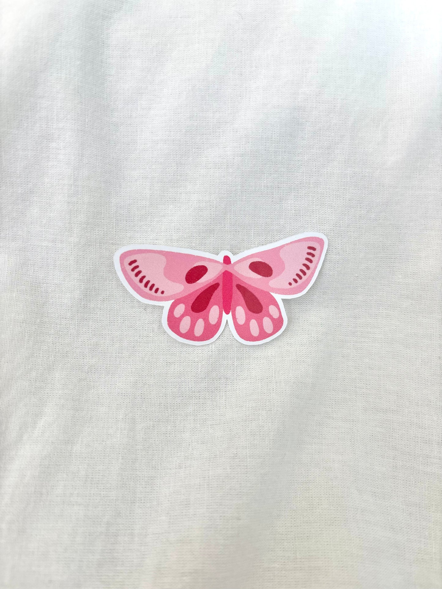 Sticker - Petit papillon rose