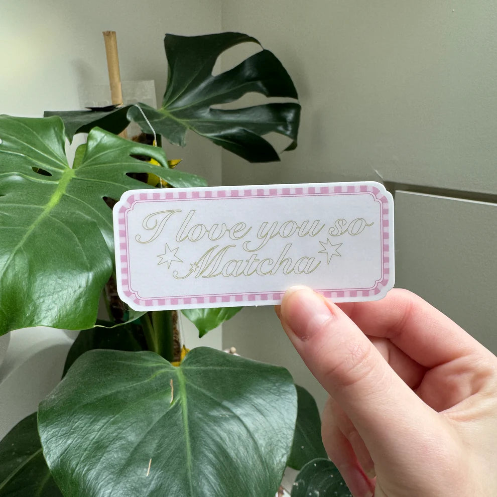 Sticker - I Love You so Matcha