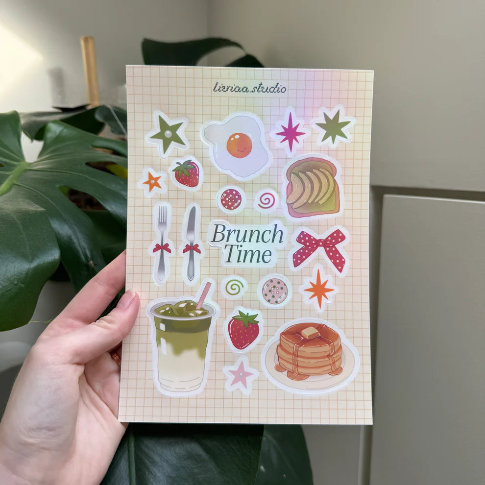 Planche de stickers - Brunch time