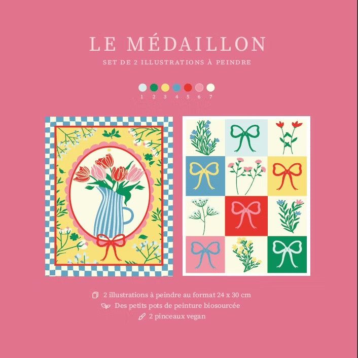 Peintures sur numéros - Le Médaillon