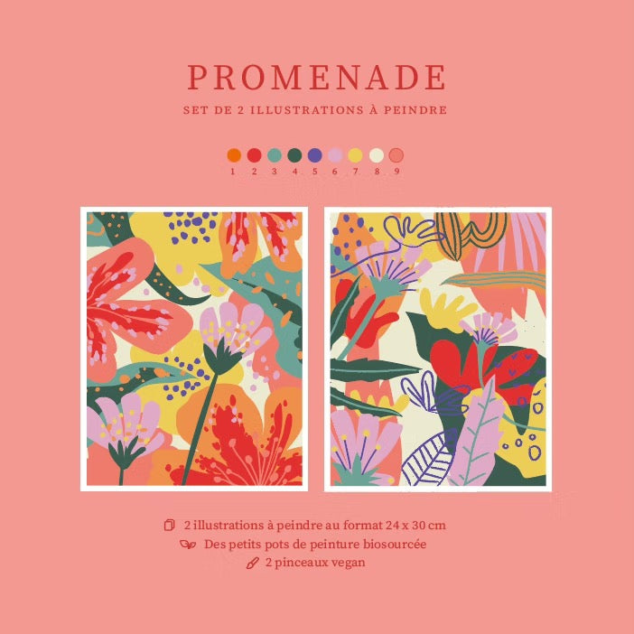 Peintures sur numéros - Promenade