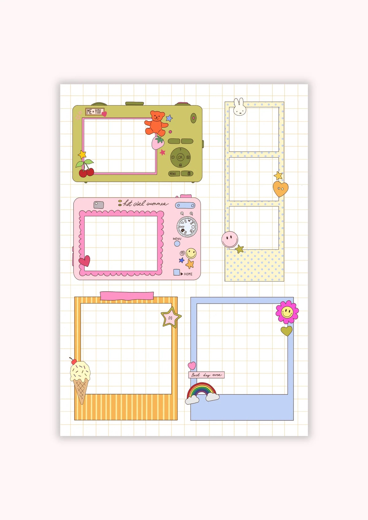Planche de stickers - Photos Frames