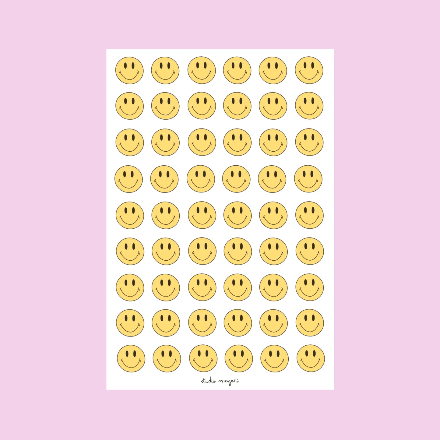 Planche de stickers - Smiley