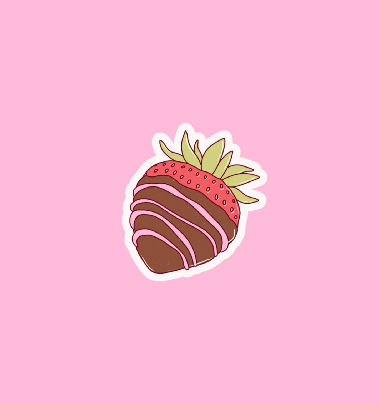 Sticker - Fraise au Chocolat