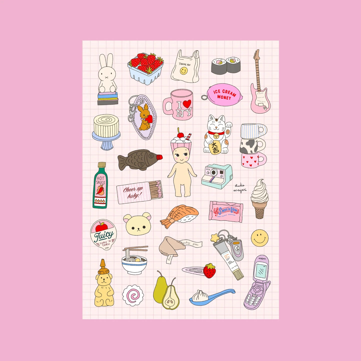 Planche de stickers - Trinket Girl