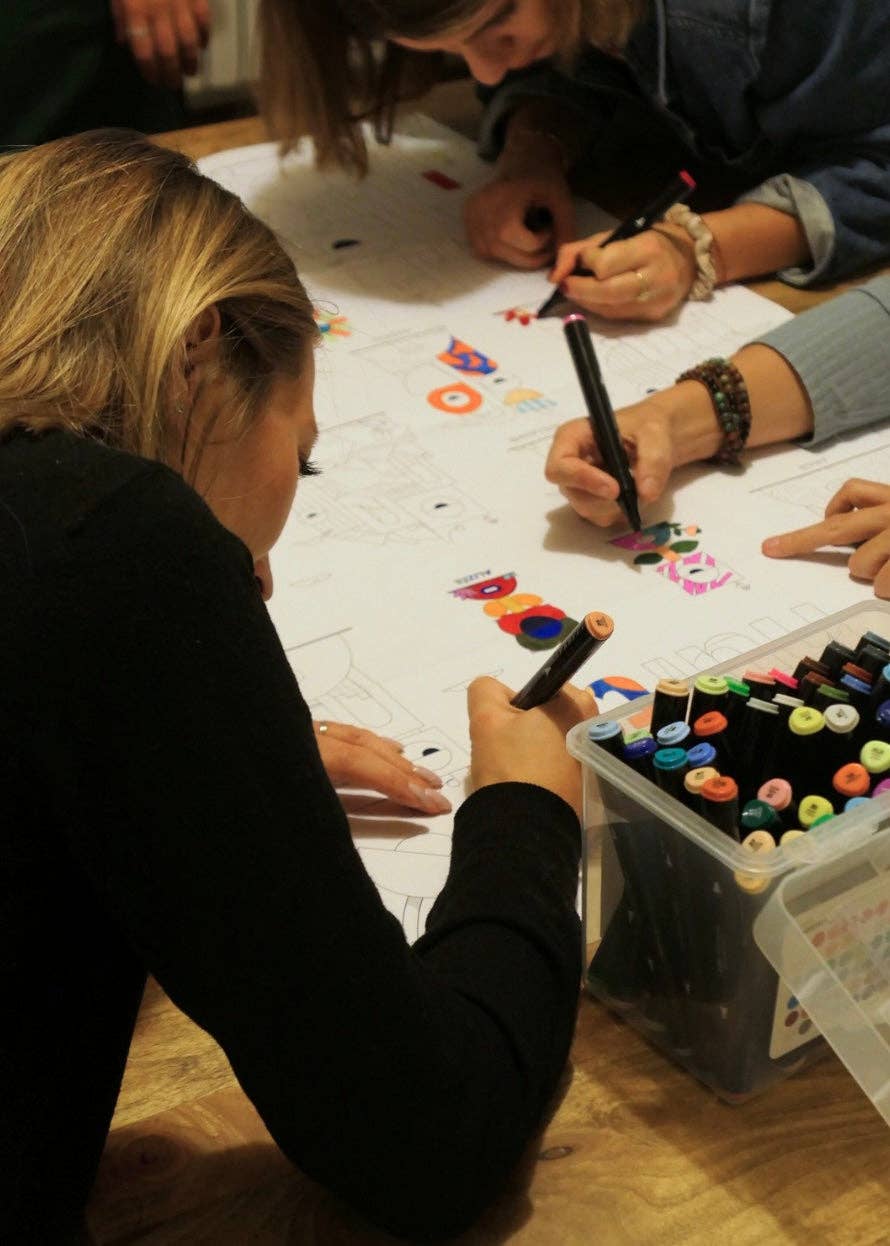 Coloriage XXL - Lundi en 8
