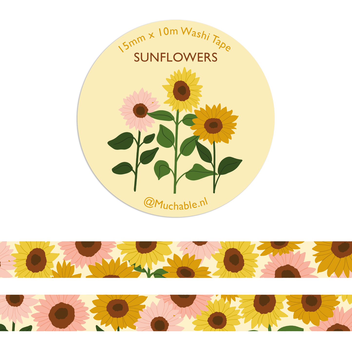 Washi Tape - Tournesols
