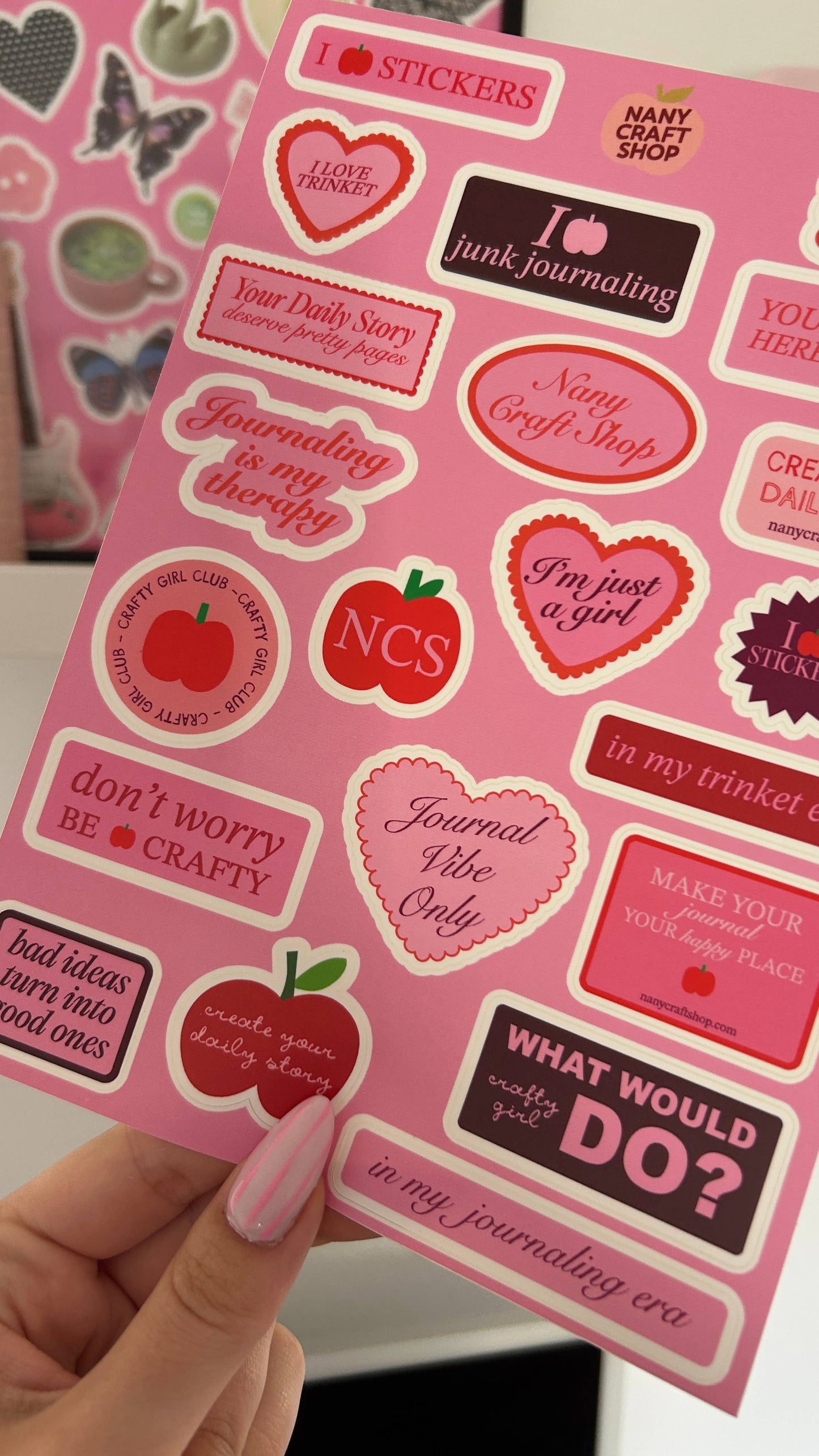 Planche de stickers - Journaling