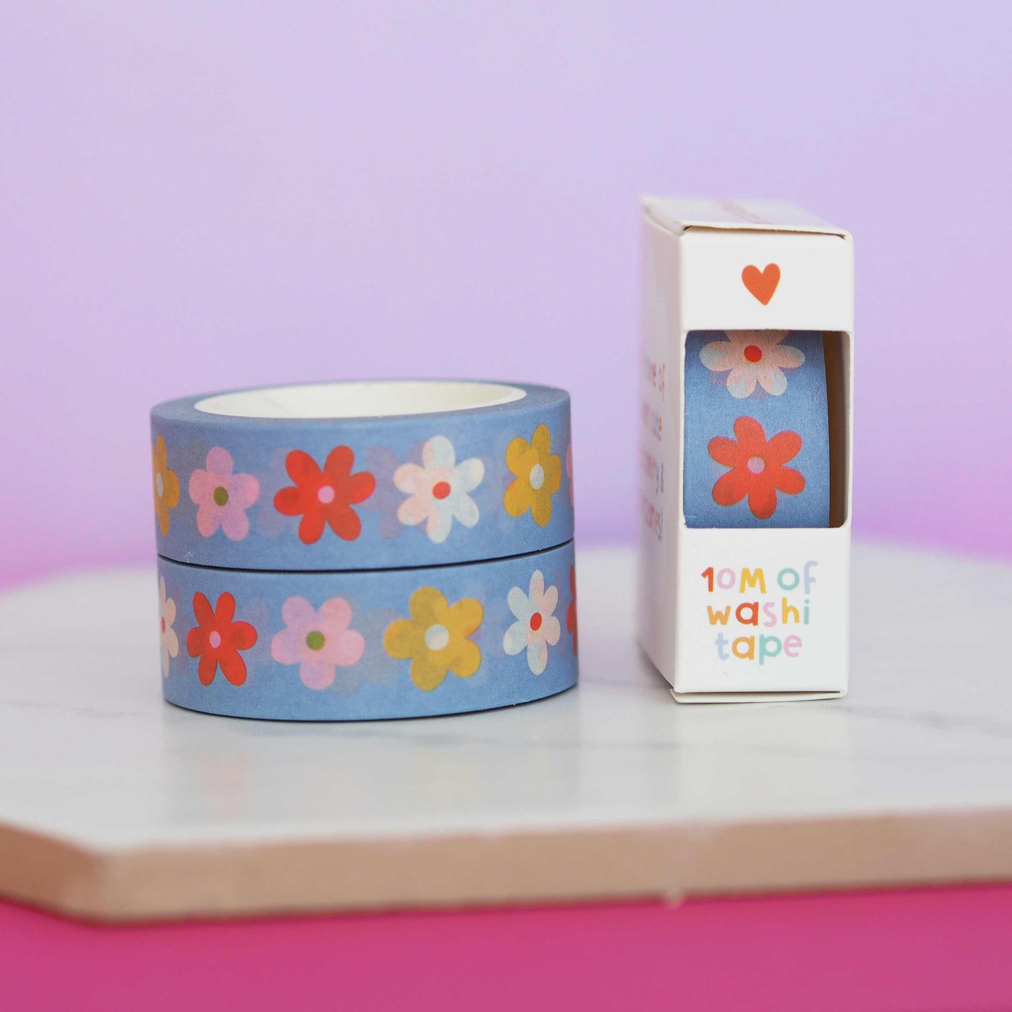 Washi Tape - Fleurs Colorées