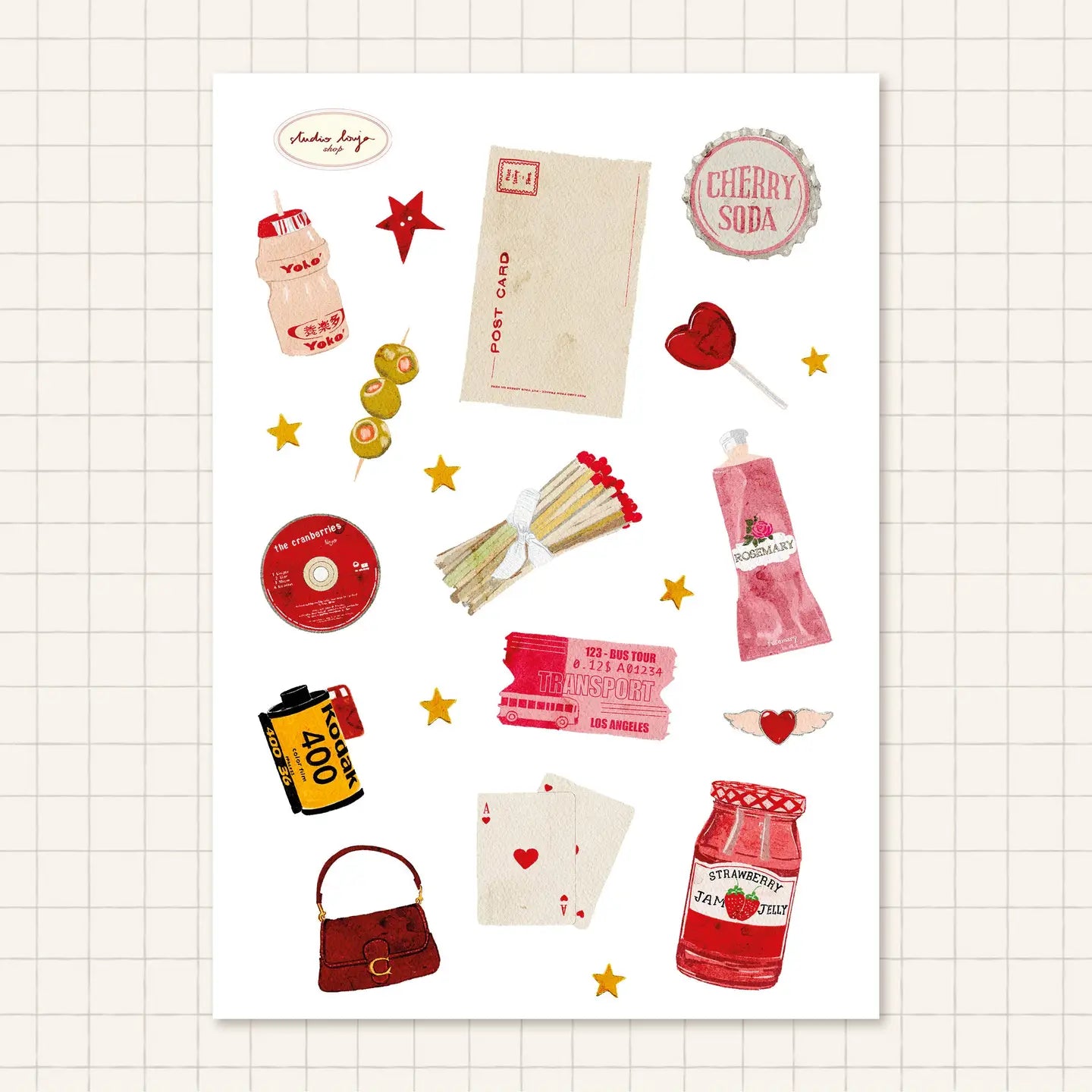 Planche de stickers - Analog Travel