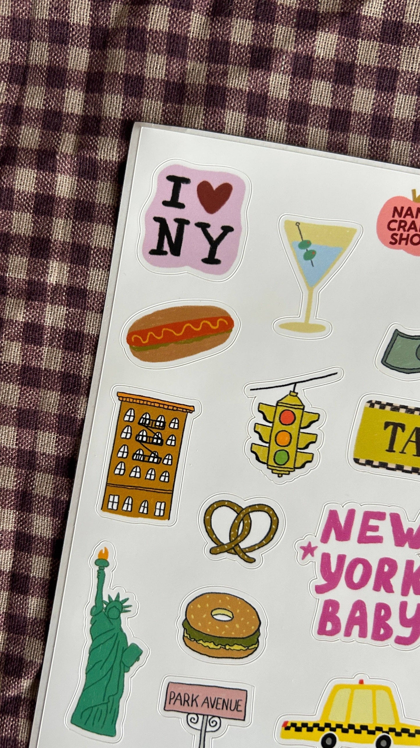 Planche de stickers - New York City